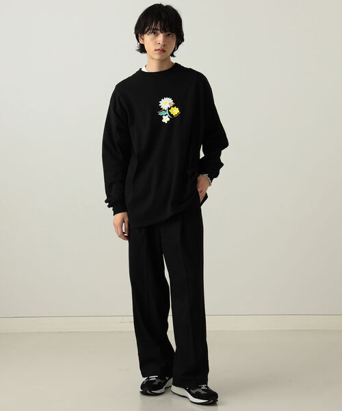 BeAMS DOT(ビームスドット)の「【WEB限定】BeAMS DOT / フラワー プリント カットソー(Tシャツ/カットソー・メンズ・ホワイト/ブラック・MEDIUM/LARGE)」の10枚目の写真
