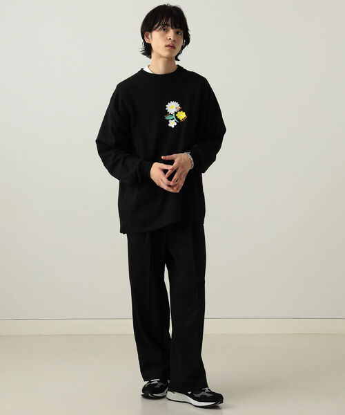 BeAMS DOT(ビームスドット)の「【WEB限定】BeAMS DOT / フラワー プリント カットソー(Tシャツ/カットソー・メンズ・ホワイト/ブラック・MEDIUM/LARGE)」の18枚目の写真