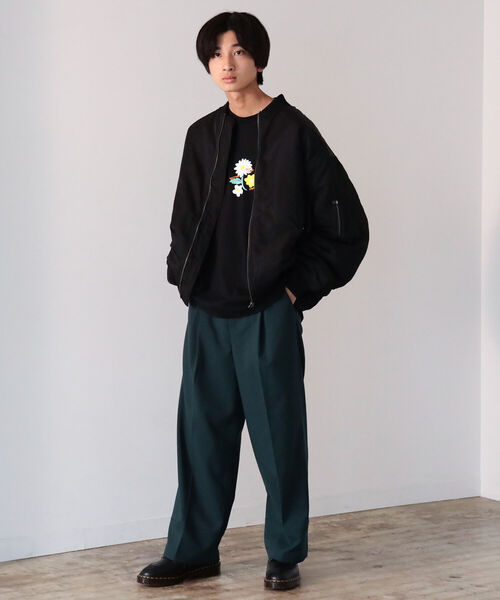 BeAMS DOT(ビームスドット)の「【WEB限定】BeAMS DOT / フラワー プリント カットソー(Tシャツ/カットソー・メンズ・ホワイト/ブラック・MEDIUM/LARGE)」の8枚目の写真