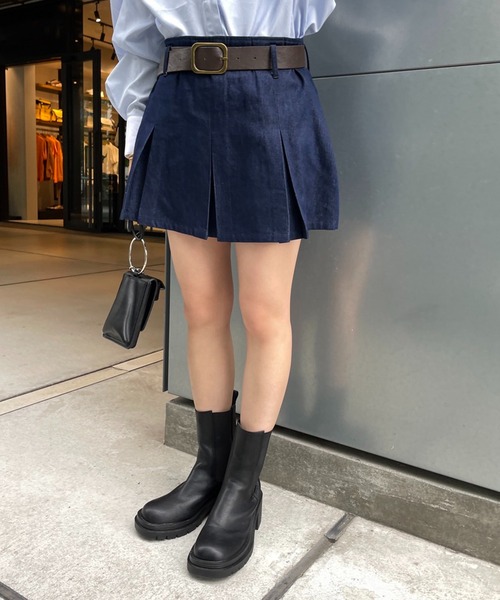 one after another NICE CLAUP（ワンアフターアナザーナイスクラップ）の「【2022AWアイテム】ヒールアップタンク底サイドゴアブーツ（ブーツ・レディース・ブラック/アイボリー/キャメル・SMALL/MEDIUM/LARGE）」の7枚目の写真