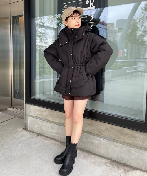 one after another NICE CLAUP（ワンアフターアナザーナイスクラップ）の「【2022AWアイテム】ヒールアップタンク底サイドゴアブーツ（ブーツ・レディース・ブラック/アイボリー/キャメル・SMALL/MEDIUM/LARGE）」の13枚目の写真