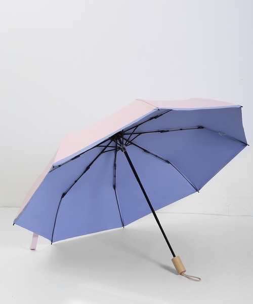LA VORAGINE（ラ ヴォラジネ）の「晴雨兼用　UVカット 折り畳み  傘（折りたたみ傘・レディース・ピンク/グレイッシュブルー/アイボリー/サックスブルー/ライトピンク/ブルー/ライトイエロー/ピンク系その他/ブルー系その他/ホワイト系・FREE）」の22枚目の写真