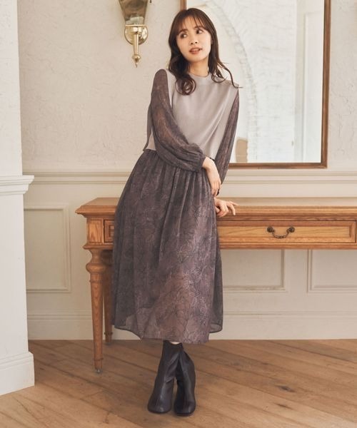 mysty woman（ミスティウーマン）の「レディライクショートブーツ 350713（ブーツ・レディース・ブラック/ブラウン/アイボリー・MEDIUM/LARGE）」の11枚目の写真