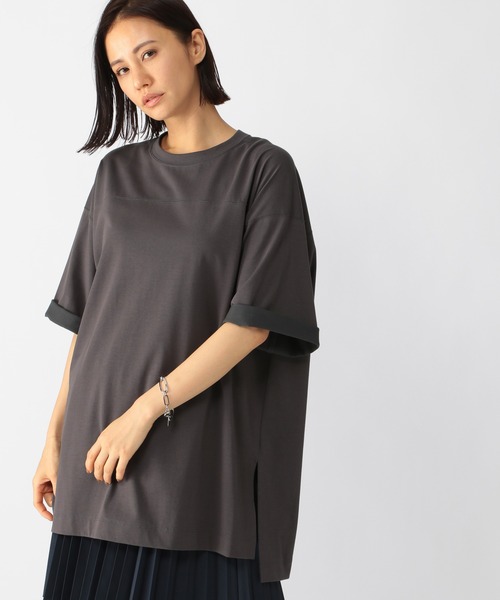 BARNYARDSTORM（バンヤードストーム）の「BARNYARDSTORM / BIGシルエットプルオーバー（Tシャツ/カットソー・レディース・ホワイト/ピンク/チャコール・FREE）」の2枚目の写真