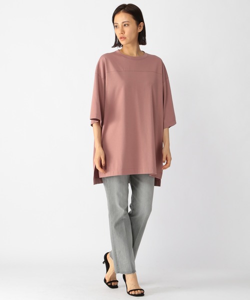 BARNYARDSTORM（バンヤードストーム）の「BARNYARDSTORM / BIGシルエットプルオーバー（Tシャツ/カットソー・レディース・ホワイト/ピンク/チャコール・FREE）」の17枚目の写真