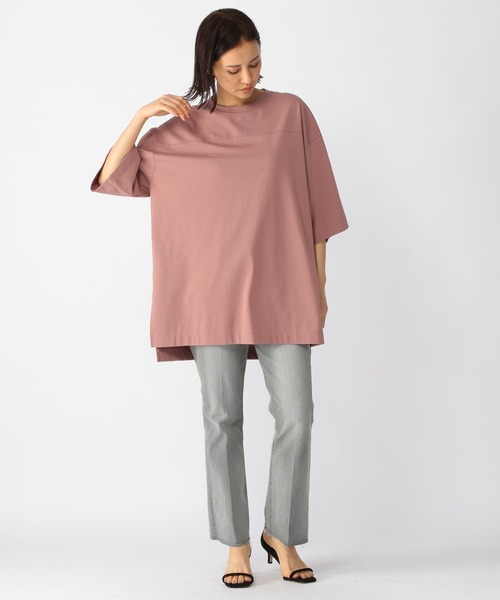 BARNYARDSTORM（バンヤードストーム）の「BARNYARDSTORM / BIGシルエットプルオーバー（Tシャツ/カットソー・レディース・ホワイト/ピンク/チャコール・FREE）」の19枚目の写真