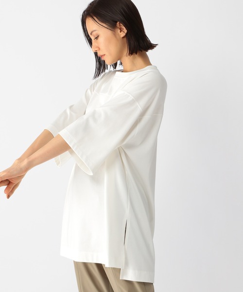 BARNYARDSTORM（バンヤードストーム）の「BARNYARDSTORM / BIGシルエットプルオーバー（Tシャツ/カットソー・レディース・ホワイト/ピンク/チャコール・FREE）」の5枚目の写真