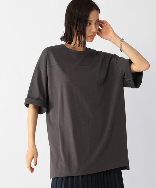 BARNYARDSTORM（バンヤードストーム）の「BARNYARDSTORM / BIGシルエットプルオーバー（Tシャツ/カットソー・レディース・ホワイト/ピンク/チャコール・FREE）」の10枚目の写真