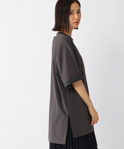 BARNYARDSTORM（バンヤードストーム）の「BARNYARDSTORM / BIGシルエットプルオーバー（Tシャツ/カットソー・レディース・ホワイト/ピンク/チャコール・FREE）」の11枚目の写真