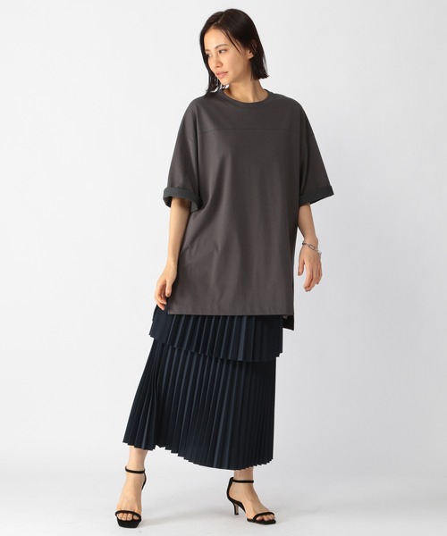 BARNYARDSTORM（バンヤードストーム）の「BARNYARDSTORM / BIGシルエットプルオーバー（Tシャツ/カットソー・レディース・ホワイト/ピンク/チャコール・FREE）」の12枚目の写真