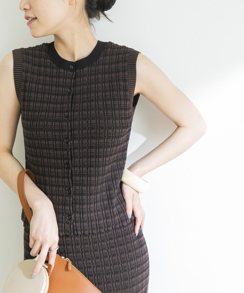 URBAN RESEARCH(アーバンリサーチ)の「ジオメトリック2WAYニット(ニット/セーター・レディース・ブラック系その他/ブルー系その他・FREE)」の2枚目の写真