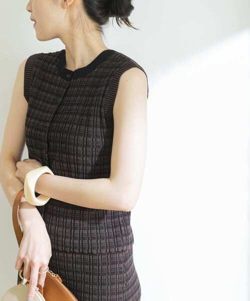 URBAN RESEARCH(アーバンリサーチ)の「ジオメトリック2WAYニット(ニット/セーター・レディース・ブラック系その他/ブルー系その他・FREE)」の8枚目の写真