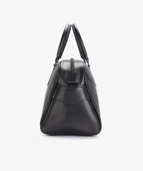 訳あり FRED PERRY フレッドペリー ブラックPUレザー ボストンバッグ FRED PERRY フレッドペリー ボストンバッグ CLASSIC BARREL BAG
