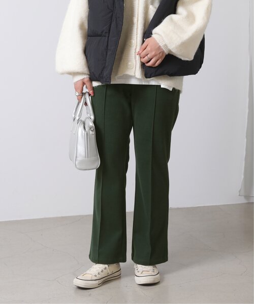 RAY CASSIN（レイカズン）の「ウールニットライクセンターシームカラーパンツ（スラックス・レディース・ブラック/キナリ/プラム/グリーン/キャメル・SMALL/MEDIUM/LARGE）」の11枚目の写真