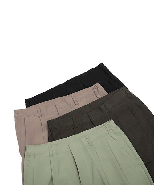 ASCLO(エジュクロ)の「ASCLO Pleddy Nibus Two Tuck Side Banding Slacks(スラックス・メンズ・ブラック/ベージュ/カーキ/グリーン・SMALL/MEDIUM/LARGE/X-SMALL)」の21枚目の写真