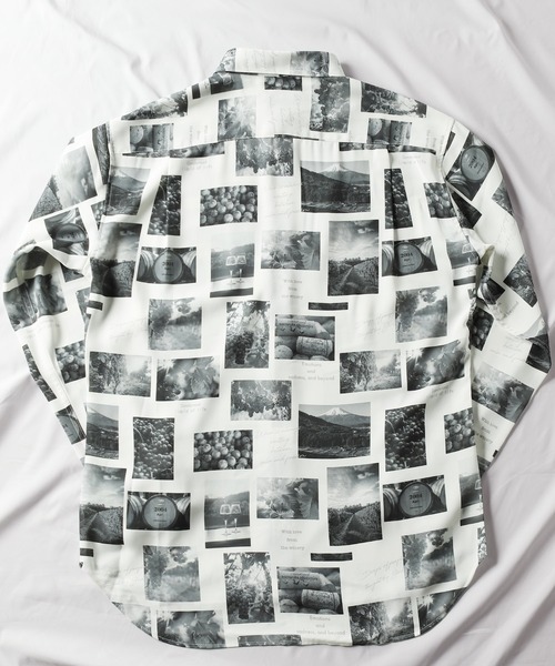 UNION STATION（ユニオンステーション）の「フォトプリント総柄レギュラーカラーシャツ（シャツ/ブラウス・メンズ・カラフル/ブラック/ホワイト・LL/M/L）」の8枚目の写真