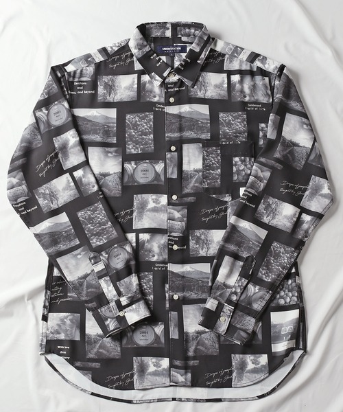 UNION STATION（ユニオンステーション）の「フォトプリント総柄レギュラーカラーシャツ（シャツ/ブラウス・メンズ・カラフル/ブラック/ホワイト・LL/M/L）」の10枚目の写真