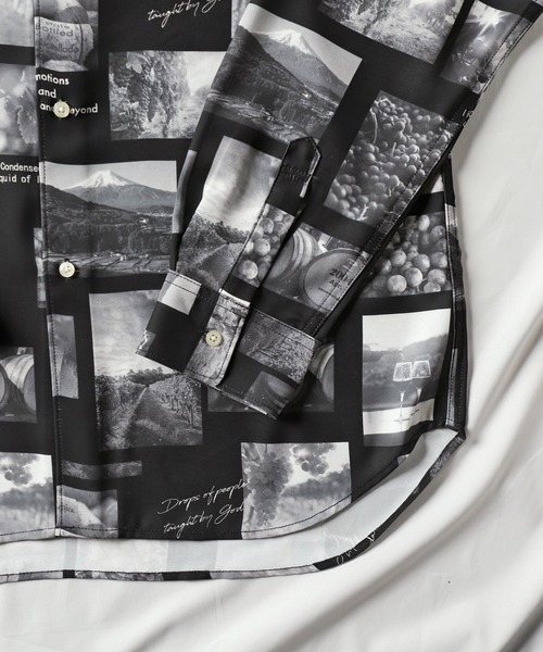 UNION STATION（ユニオンステーション）の「フォトプリント総柄レギュラーカラーシャツ（シャツ/ブラウス・メンズ・カラフル/ブラック/ホワイト・LL/M/L）」の11枚目の写真