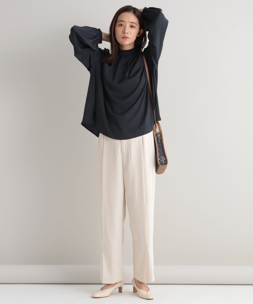 Andemiu（アンデミュウ）の「カタボタンスタンドブラウス162225（シャツ/ブラウス・レディース・ネイビー/カーキ/ピンク・FREE）」の18枚目の写真