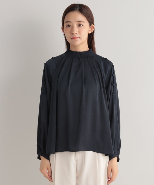 Andemiu（アンデミュウ）の「カタボタンスタンドブラウス162225（シャツ/ブラウス・レディース・ネイビー/カーキ/ピンク・FREE）」の19枚目の写真