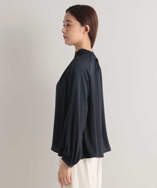 Andemiu（アンデミュウ）の「カタボタンスタンドブラウス162225（シャツ/ブラウス・レディース・ネイビー/カーキ/ピンク・FREE）」の20枚目の写真