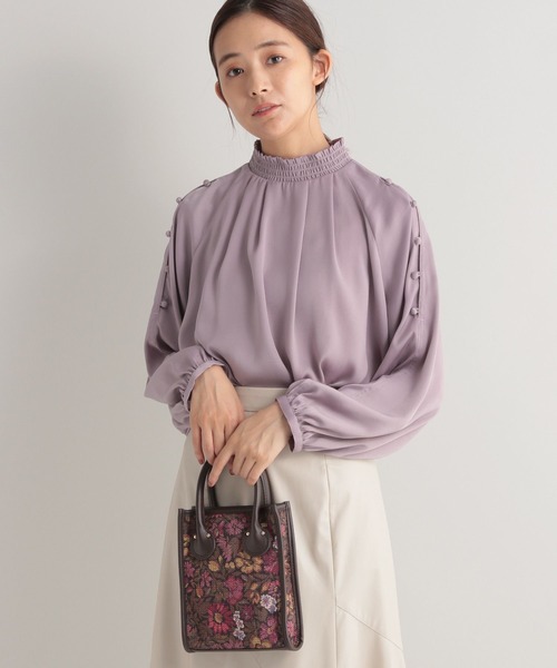 Andemiu（アンデミュウ）の「カタボタンスタンドブラウス162225（シャツ/ブラウス・レディース・ネイビー/カーキ/ピンク・FREE）」の22枚目の写真