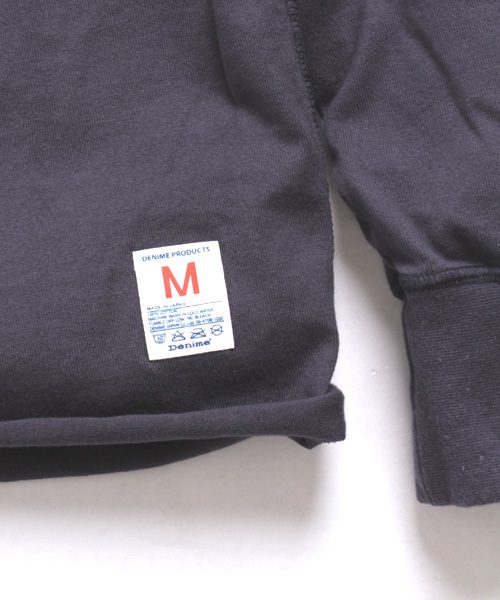 Denime（ドゥニーム）の「【JapanMade】HENRY NECK LS CUTSEW/ヘンリーネックロンT（Tシャツ/カットソー・メンズ・ホワイト/ベージュ/ネイビー・SMALL/MEDIUM/LARGE）」の19枚目の写真