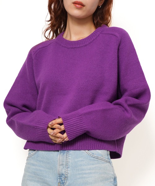 ニット+セーター THE SHINZONE  SHAKER SWEATER THE SHINZONE（ザ シンゾーン）の「SHORT SHAKER SWEATER（ニット