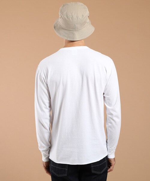 40ｃｔ＆525（フォーティーカラッツアンドゴーニーゴ）の「ヘルスニット長袖ヘンリー（Tシャツ/カットソー・メンズ・ネイビー/ホワイト/ブラック・04/02/03）」の15枚目の写真