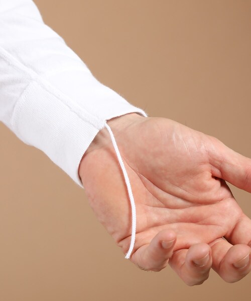 40ｃｔ＆525（フォーティーカラッツアンドゴーニーゴ）の「ヘルスニット長袖ヘンリー（Tシャツ/カットソー・メンズ・ネイビー/ホワイト/ブラック・04/02/03）」の12枚目の写真