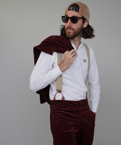 40ｃｔ＆525（フォーティーカラッツアンドゴーニーゴ）の「ヘルスニット長袖ヘンリー（Tシャツ/カットソー・メンズ・ネイビー/ホワイト/ブラック・04/02/03）」の21枚目の写真