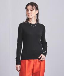 UNITED ARROWS | W/SI/CA リブ クルーネック ニット(ニット/セーター)