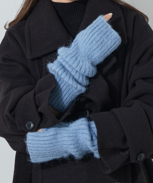 Chico（チコ）の「【2022AW】シャギーリブアームウォーマー（アームカバー・レディース・ブラック/グレー/ピンク/アイボリー/ブルー系その他・FREE）」の5枚目の写真