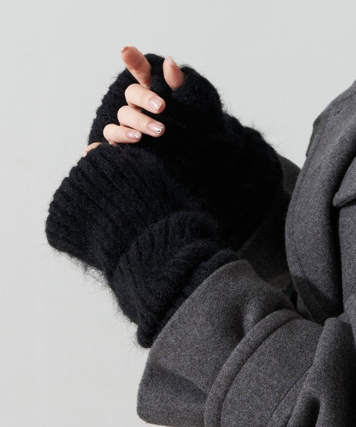 Chico（チコ）の「【2022AW】シャギーリブアームウォーマー（アームカバー・レディース・ブラック/グレー/ピンク/アイボリー/ブルー系その他・FREE）」の21枚目の写真