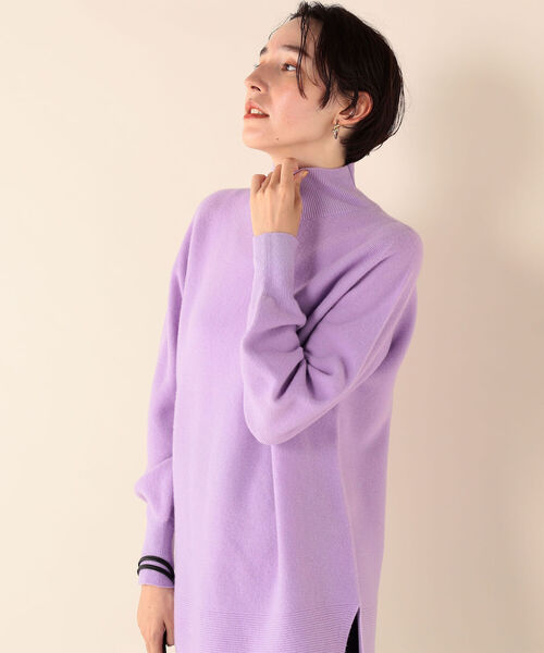 NOLLEY’S Sophi(ノーリーズソフィ)の「CHESS ガーターハイネックプルオーバーニット(ニット/セーター・レディース・ライトブルー/ベージュ/オフホワイト/ピンク/ライトグリーン/ライトパープル・38)」の19枚目の写真