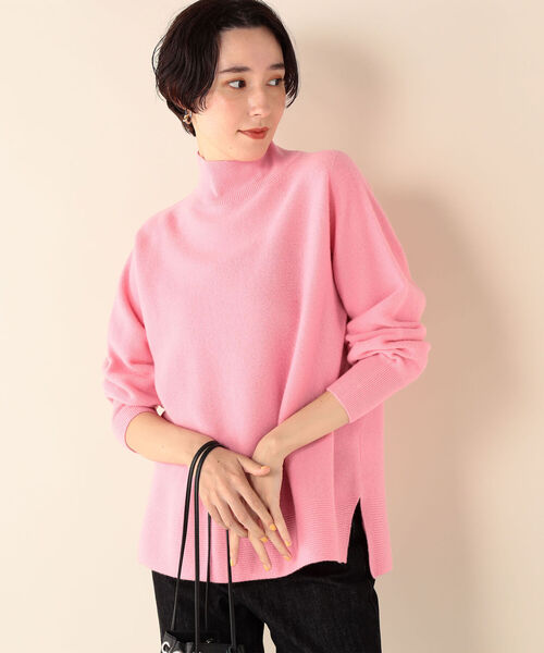 NOLLEY’S Sophi(ノーリーズソフィ)の「CHESS ガーターハイネックプルオーバーニット(ニット/セーター・レディース・ライトブルー/ベージュ/オフホワイト/ピンク/ライトグリーン/ライトパープル・38)」の14枚目の写真