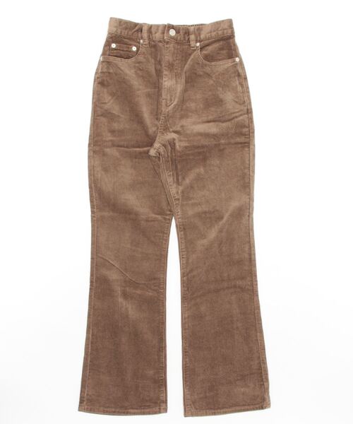STYLEBLOCK（スタイルブロック）の「コーデュロイセミフレアパンツ（その他パンツ・レディース・ブラウン/ピンク/ブラック/アイボリー・S/M）」の3枚目の写真