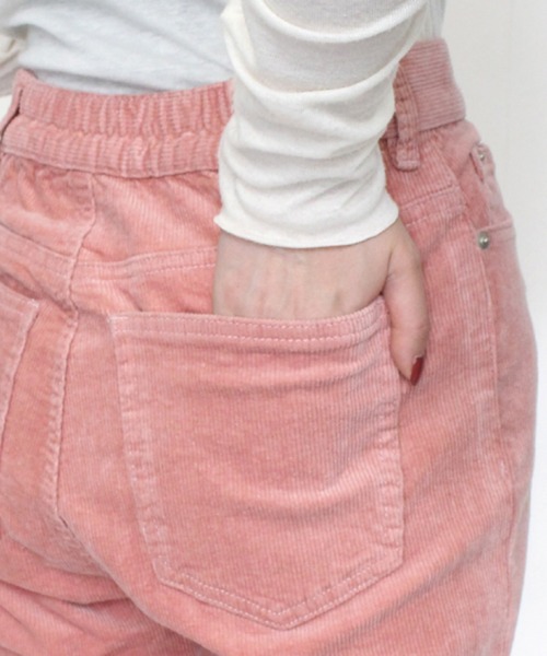 STYLEBLOCK（スタイルブロック）の「コーデュロイセミフレアパンツ（その他パンツ・レディース・ブラウン/ピンク/ブラック/アイボリー・S/M）」の8枚目の写真