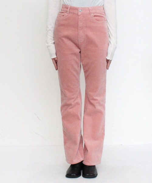 STYLEBLOCK（スタイルブロック）の「コーデュロイセミフレアパンツ（その他パンツ・レディース・ブラウン/ピンク/ブラック/アイボリー・S/M）」の10枚目の写真