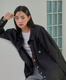 muahmuah([A[A)A'GEM/9 × .komwmuah muah/[A[AxSIGNATURE LOGO POINT COTTON OVERFIT SHIRT/|CgfUC I[o[TCYVc(Vc/uEX)