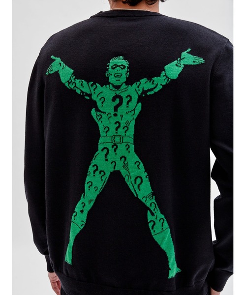 Guess（ゲス）の「GUESS Originals x Batman Enemy Sweater（ニット/セーター・メンズ・ブラック・SMALL/MEDIUM/X-LARGE/LARGE）」の6枚目の写真