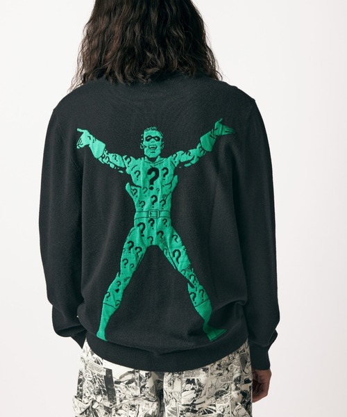 Guess（ゲス）の「GUESS Originals x Batman Enemy Sweater（ニット/セーター・メンズ・ブラック・SMALL/MEDIUM/X-LARGE/LARGE）」の10枚目の写真