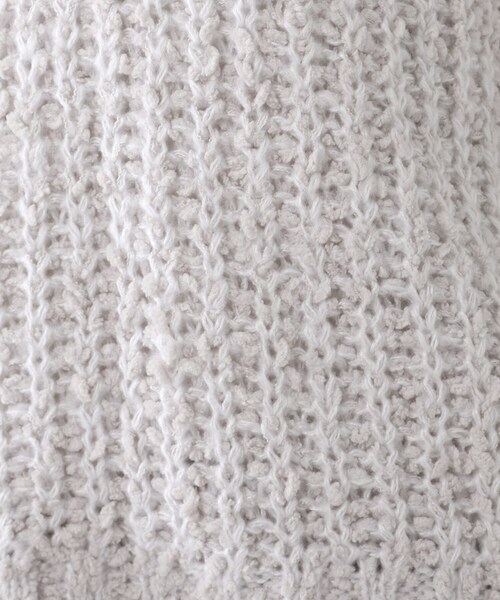 Cutie Blonde（キューティーブロンド）の「◆Vネック ふわふわMIXニットベスト（ベスト・レディース・ブラック/グレー・00）」の11枚目の写真