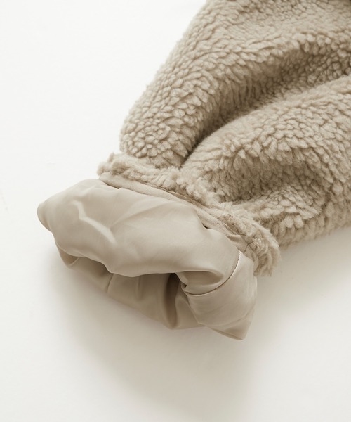 Anchor Smith（アンカー スミス）の「ビッグシルエット配色プードルボアハイネックジップブルゾン（ブルゾン・メンズ・ブラウン/グレー/ベージュ・FREE）」の16枚目の写真