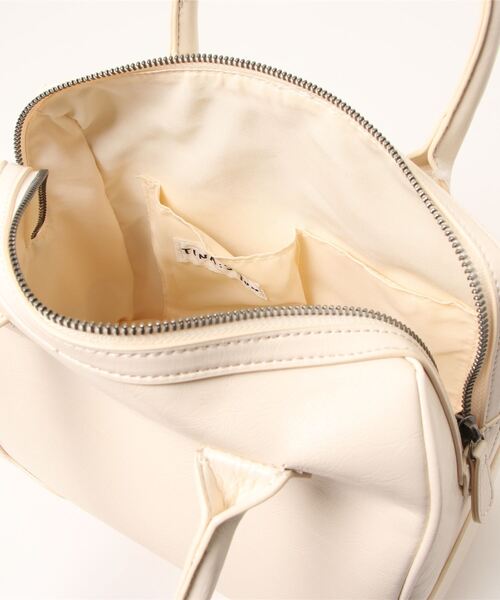 TINA:JOJUN(ティーナジョジュン)の「ミニ ボストンバッグ TINA:JOJUN(ボストンバッグ・レディース・ブラウン/アイボリー/ブラック・F)」の19枚目の写真