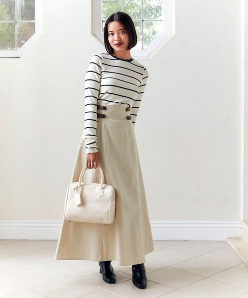 TINA:JOJUN(ティーナジョジュン)の「ミニ ボストンバッグ TINA:JOJUN(ボストンバッグ・レディース・ブラウン/アイボリー/ブラック・F)」の13枚目の写真