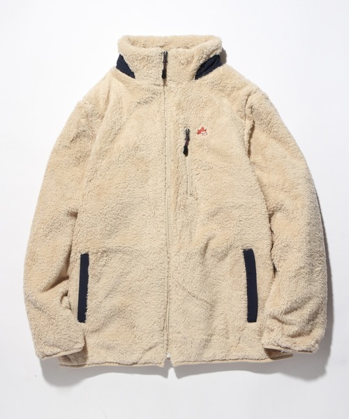 【LOGOS/ロゴス】裏地付きシャギーボアジャケット