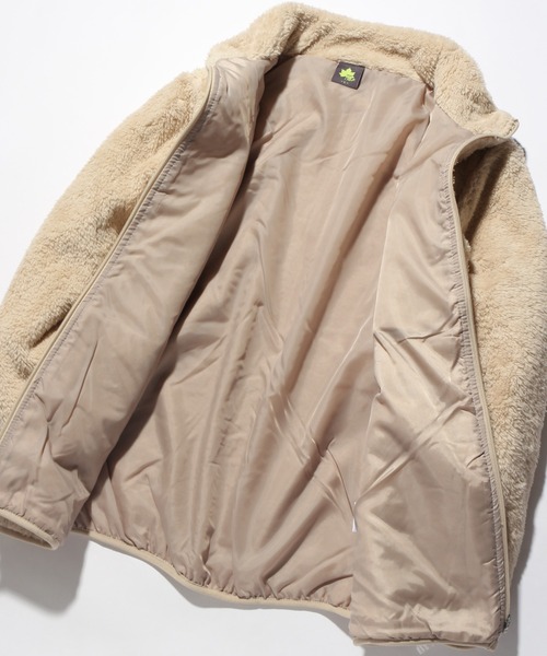 【LOGOS/ロゴス】裏地付きシャギーボアジャケット