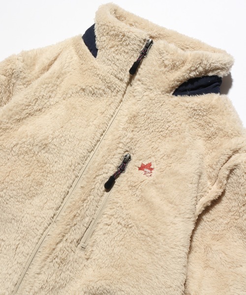 【LOGOS/ロゴス】裏地付きシャギーボアジャケット