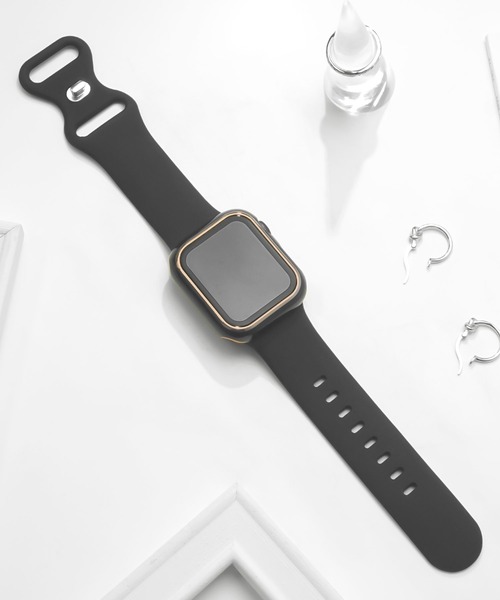 Urban Coral（アーバンコーラル）の「Apple Watch Band / アップルウォッチ バンド くすみカラーバタフライシリコン / Urban Coral（アナログ腕時計・レディース・ブラック/グレー/グレー系その他/グリーン系その他/ピンク系その他/グレー系その他2/ピンク系その他2/ベージュ系その他/モカ/ローズ系/ゴールド系その他・40mm/44mm）」の12枚目の写真